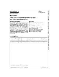 Datasheet NC7WB66K8X manufacturer Fairchild